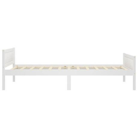 vidaXL Bedframe massief grenenhout wit 100x200 cm afbeelding3 - 1