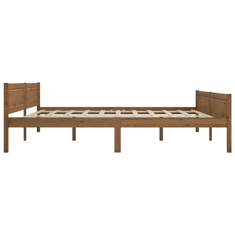 vidaXL Bedframe massief grenenhout honingbruin 200x200 cm afbeelding3 - 1