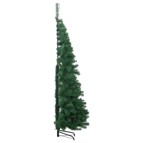 vidaXL Kunstkerstboom hoek 210 cm PVC groen afbeelding3 - 1
