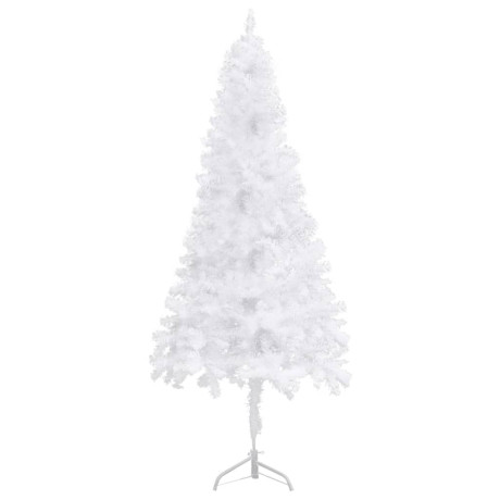 vidaXL Kunstkerstboom hoek 210 cm PVC wit afbeelding3 - 1