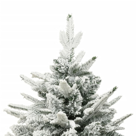 vidaXL Kunstkerstboom met sneeuwvlokken 150 cm PVC en PE groen afbeelding3 - 1