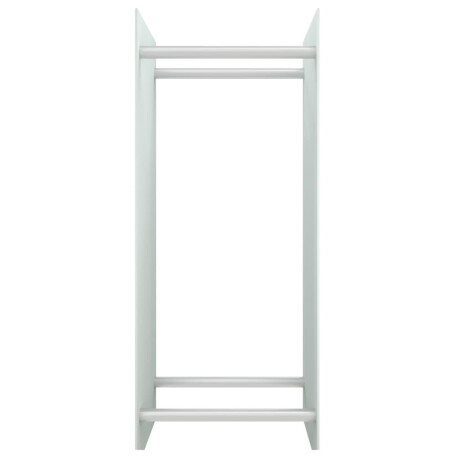 vidaXL Haardhoutrek 40x35x100 cm gehard glas wit afbeelding3 - 1