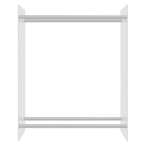 vidaXL Haardhoutrek 80x35x100 cm gehard glas transparant afbeelding3 - 1