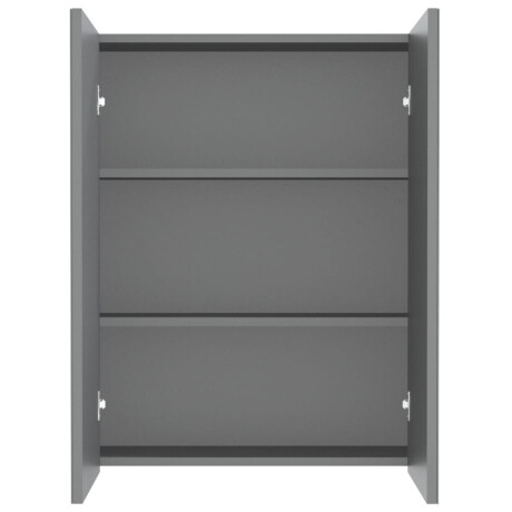 vidaXL Badkamerkast met spiegel 60x15x75 cm MDF antracietkleurig afbeelding3 - 1