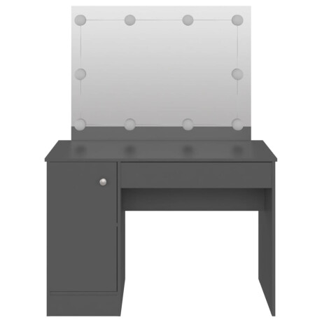 vidaXL Kaptafel met LED-verlichting 110x55x145 cm MDF grijs afbeelding3 - 1