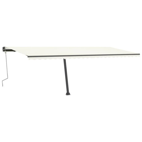 vidaXL Luifel vrijstaand handmatig uittrekbaar 600x300 cm crèmekleurig afbeelding3 - 1