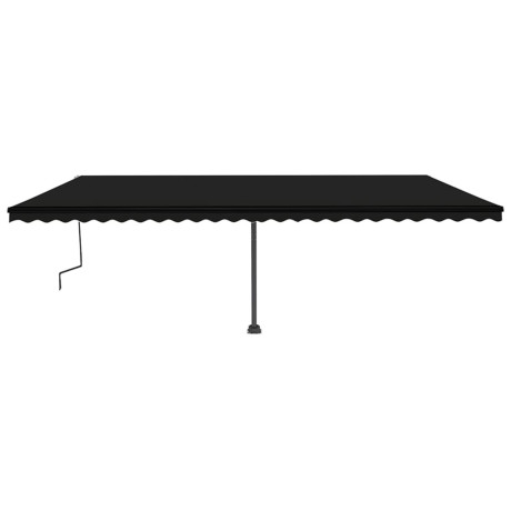 vidaXL Luifel vrijstaand handmatig uittrekbaar 600x350 cm antraciet afbeelding3 - 1
