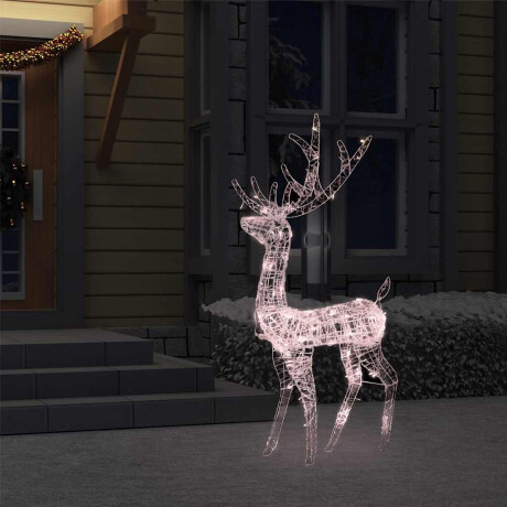 vidaXL Kerstversiering rendier 140 LED's 120 cm acryl warmwit afbeelding3 - 1