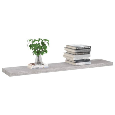 vidaXL Wandschap zwevend 120x23,5x3,8 cm MDF betongrijs afbeelding3 - 1