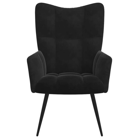 vidaXL Relaxstoel fluweel zwart afbeelding3 - 1