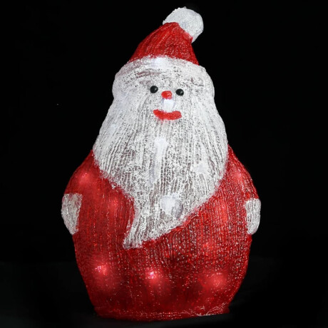 vidaXL Kerstfiguur kerstman LED binnen en buiten 28 cm acryl afbeelding3 - 1