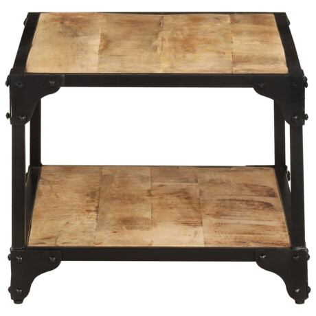 vidaXL Salontafel 90x45x35 cm massief ruw mangohout afbeelding3 - 1