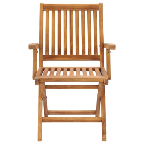 vidaXL Tuinstoelen 4 st inklapbaar massief teakhout afbeelding3 - 1