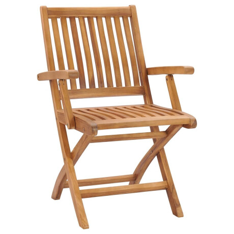 vidaXL Tuinstoelen 6 st inklapbaar met kussens massief teakhout afbeelding3 - 1