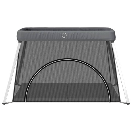 vidaXL Babybox met matras linnen donkergrijs afbeelding3 - 1