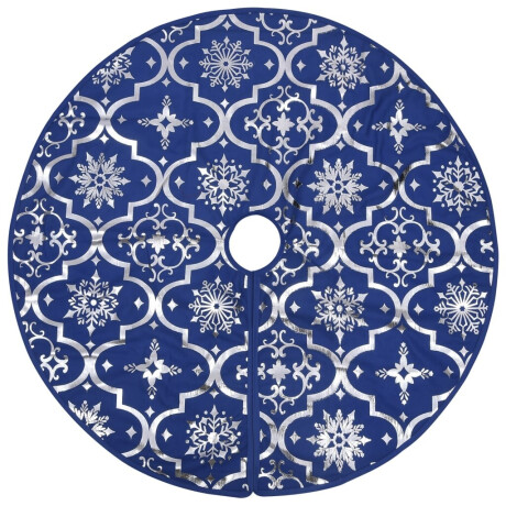 vidaXL Kerstboomrok luxe met sok 90 cm stof blauw afbeelding3 - 1