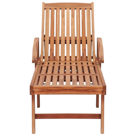 vidaXL Ligbedden 2 st massief teakhout afbeelding3 - 1