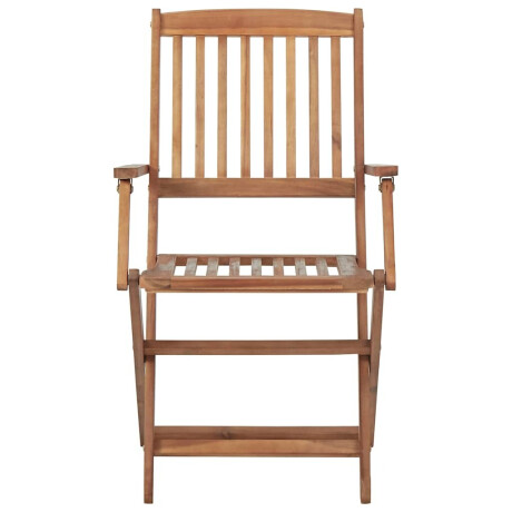 vidaXL Tuinstoelen 8 st inklapbaar met kussens massief acaciahout afbeelding3 - 1