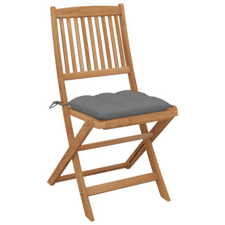 vidaXL Tuinstoelen 6 st inklapbaar met kussens massief acaciahout afbeelding3 - 1