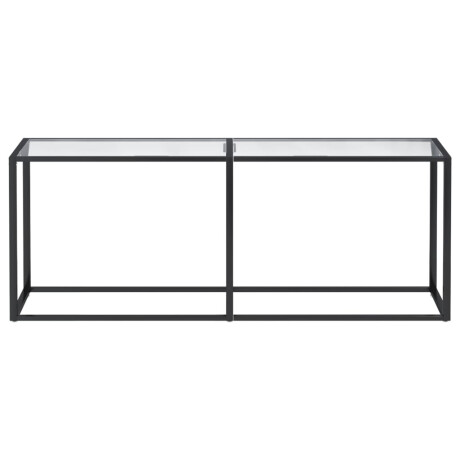 vidaXL Wandtafel 200x35x75,5 cm gehard glas transparant afbeelding3 - 1