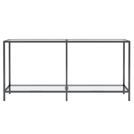 vidaXL Wandtafel 160x35x75,5 cm gehard glas transparant afbeelding3 - 1