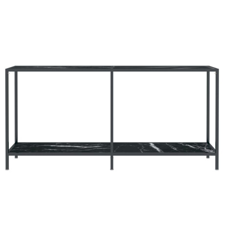 vidaXL Wandtafel 160x35x75,5 cm gehard glas zwart afbeelding3 - 1