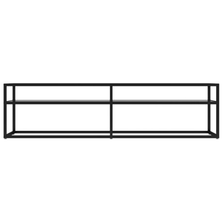 vidaXL Tv-meubel 160x40x40,5 cm gehard glas transparant afbeelding3 - 1