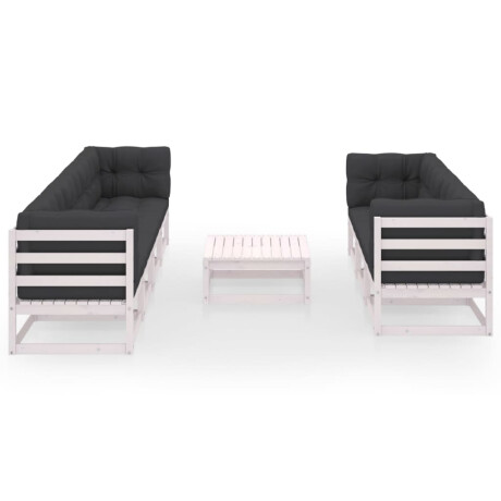 vidaXL 8-delige Loungeset met kussens massief grenenhout afbeelding3 - 1