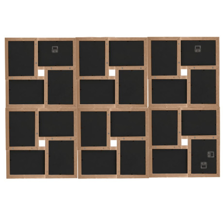 vidaXL Fotolijst voor 24x(10x15 cm) foto MDF lichtbruin afbeelding3 - 1