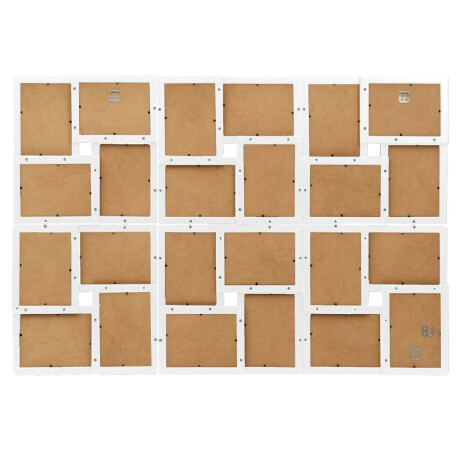 vidaXL Fotolijst voor 24x(10x15 cm) foto MDF wit afbeelding3 - 1