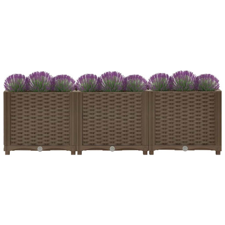 vidaXL Verhoogd bed 120x40x38 cm polypropyleen afbeelding3 - 1
