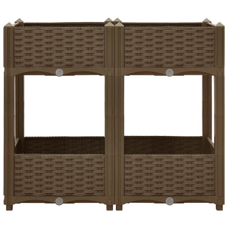 vidaXL Plantenbak verhoogd 80x40x71 cm polypropyleen afbeelding3 - 1