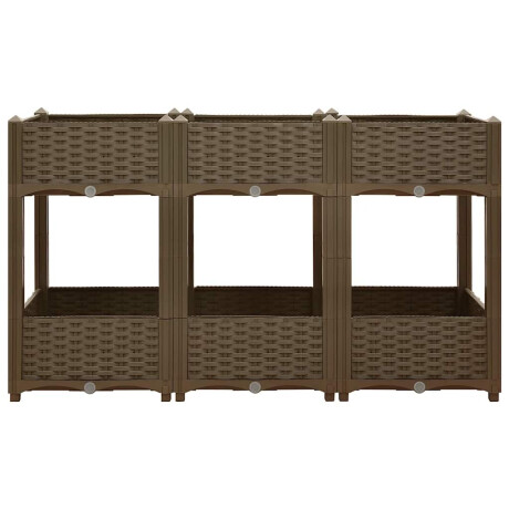 vidaXL Plantenbak verhoogd 120x40x71 cm polypropyleen afbeelding3 - 1