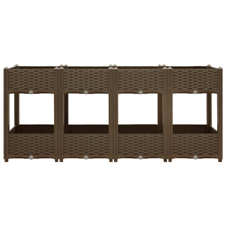 vidaXL Plantenbak verhoogd 160x40x71 cm polypropyleen afbeelding3 - 1