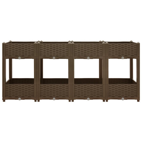 vidaXL Plantenbak verhoogd 160x40x71 cm polypropyleen afbeelding3 - 1