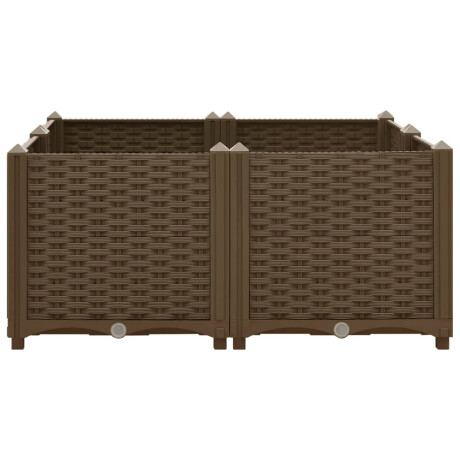 vidaXL Plantenbak verhoogd 80x80x38 cm polypropyleen afbeelding3 - 1
