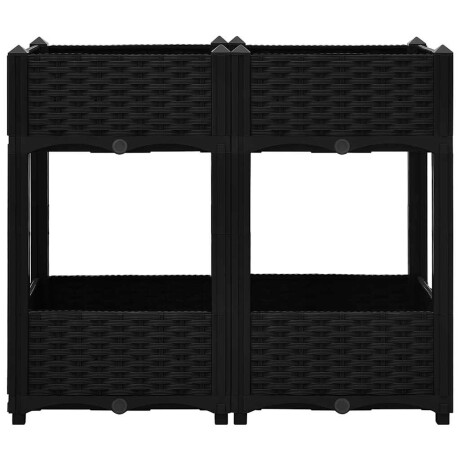 vidaXL Plantenbak verhoogd 80x40x71 cm polypropyleen afbeelding3 - 1