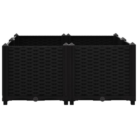 vidaXL Plantenbak verhoogd 80x80x38 cm polypropyleen afbeelding3 - 1
