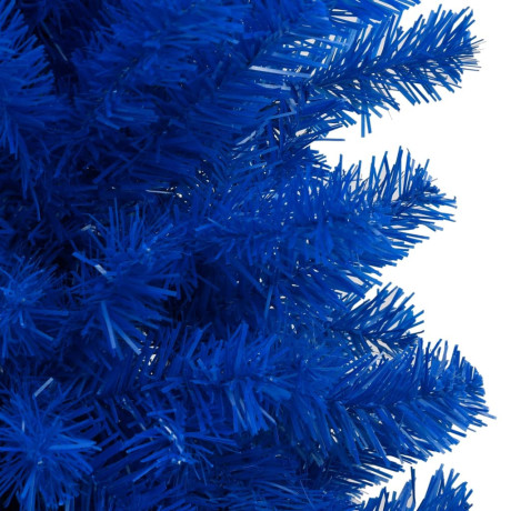 vidaXL Kunstkerstboom met verlichting en kerstballen 120 cm PVC blauw afbeelding3 - 1