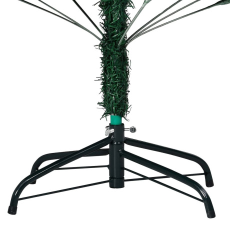 vidaXL Kunstkerstboom met verlichting en kerstballen 120 cm PVC groen afbeelding3 - 1