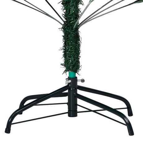 vidaXL Kunstkerstboom met verlichting en kerstballen 180 cm PVC groen afbeelding3 - 1