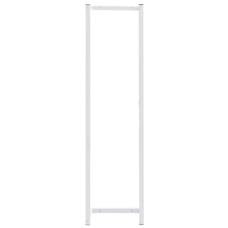 vidaXL Handdoekenrek 25x20x95 cm staal wit afbeelding3 - 1