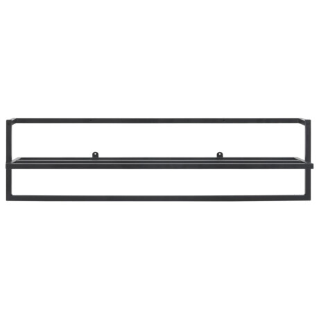 vidaXL Handdoekenrek 95x25x22 cm ijzer zwart afbeelding3 - 1