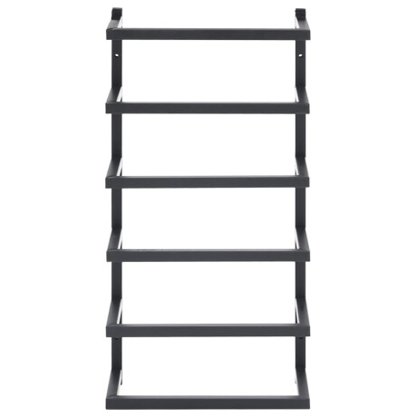 vidaXL Handdoekenrek 24x12x48 cm staal zwart afbeelding3 - 1