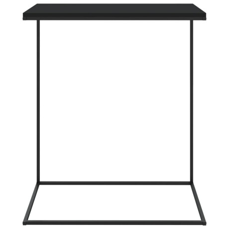vidaXL Bijzettafel 55x35x66 cm bewerkt hout zwart afbeelding3 - 1