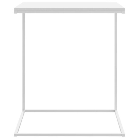 vidaXL Bijzettafel 55x35x66 cm bewerkt hout wit afbeelding3 - 1