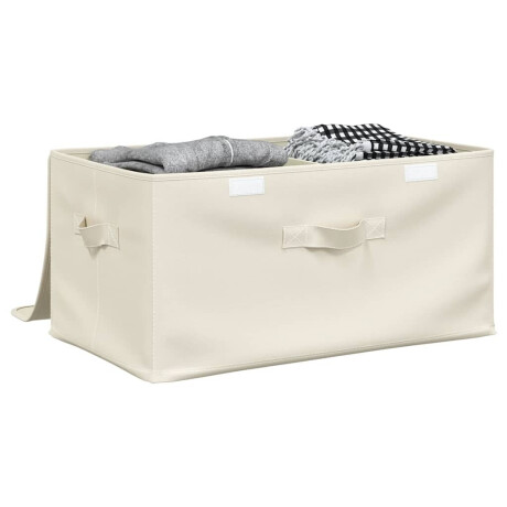 vidaXL Opbergboxen 2 st 43x34x23 cm stof crèmekleurig afbeelding3 - 1