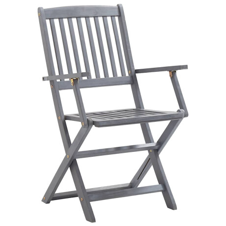 vidaXL Tuinstoelen 8 st inklapbaar met kussens massief acaciahout afbeelding3 - 1