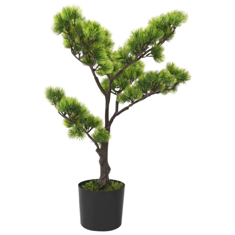 vidaXL Kunstplant met pot pinus bonsai 60 cm groen afbeelding3 - 1