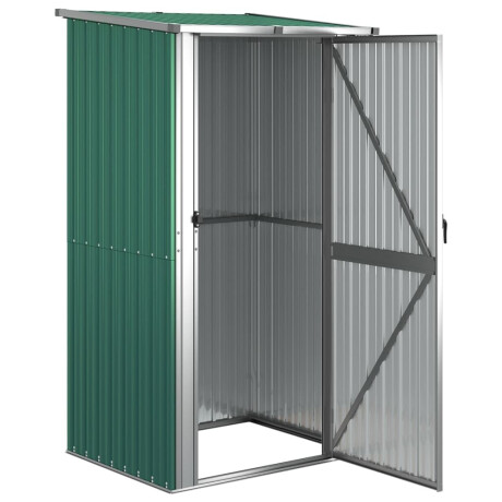 vidaXL Tuinhuis Groen 118,5x97x209,5 cm Gegalvaniseerd Staal afbeelding3 - 1